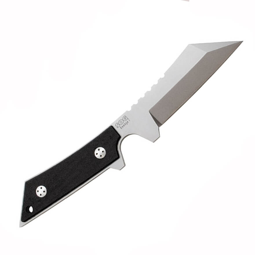 Cuchillo táctico SOG SWEDGE I BH-01 con mango de G10 negro y hoja...
