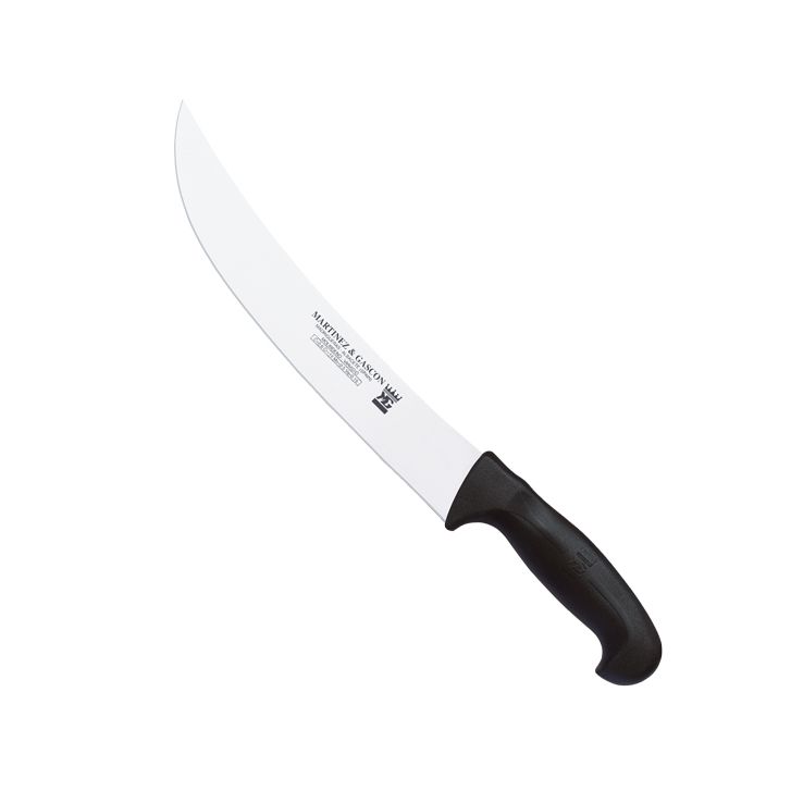 Enthäutungsmesser mit 27 cm Klinge und schwarzem Polypropylengrif...