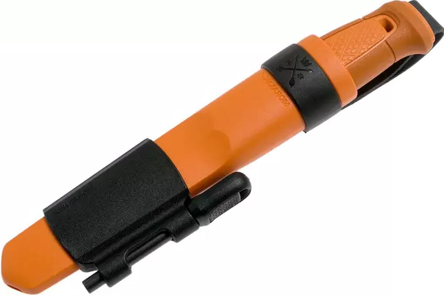 Cuchillo bushcraft Morakniv Kansbol Burnt Orange con funda y kit de supervivencia 13913