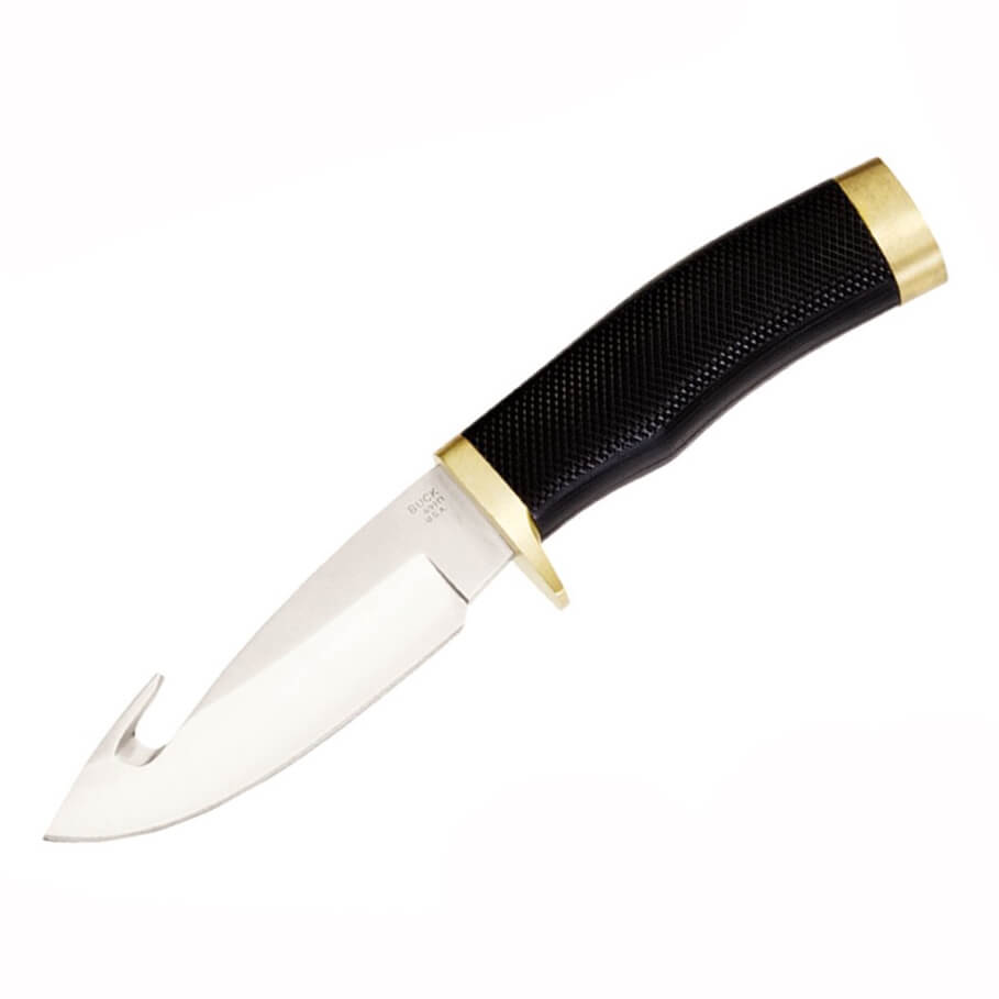 Cuchillo de caza Buck Zipper 0691BKG con mango de goma y hoja ski...