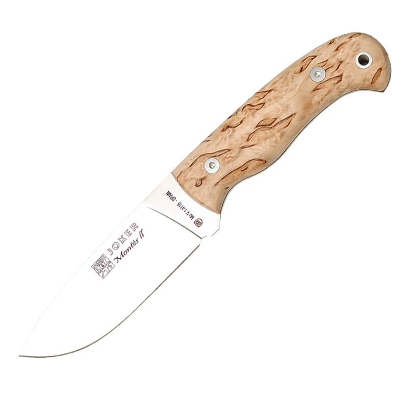 Joker Montés II Jagdmesser mit Birkenholzgriff und 11 cm Klinge
