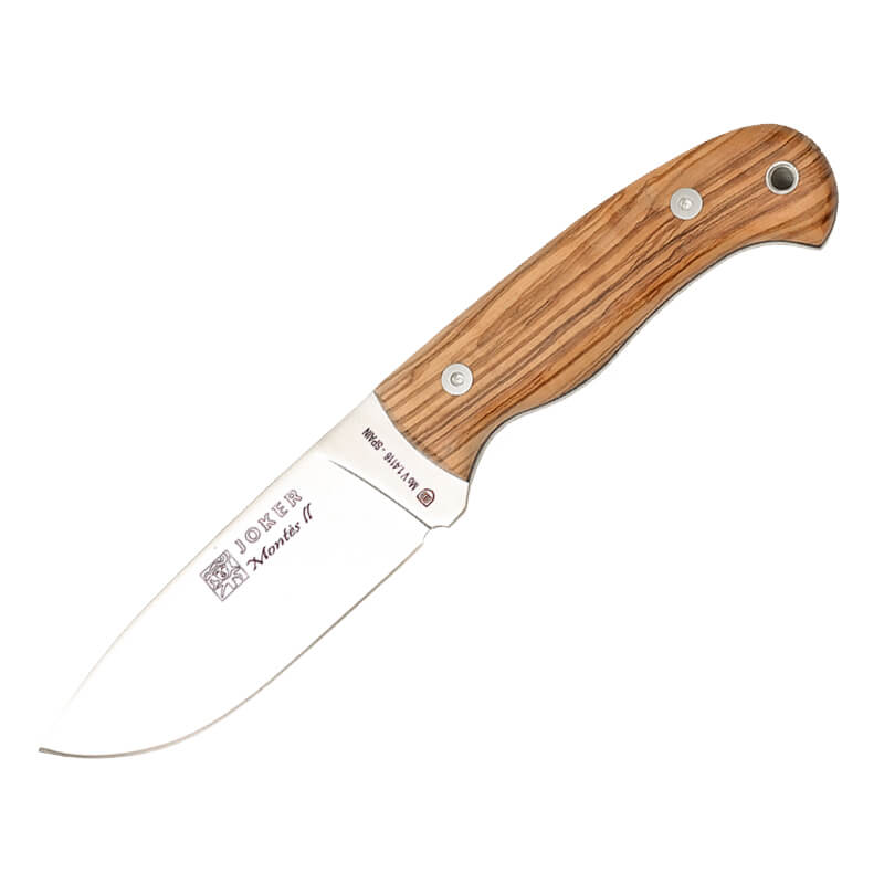Joker Montés II Jagdmesser mit Griff aus Olivenholz und 11 cm Kli...