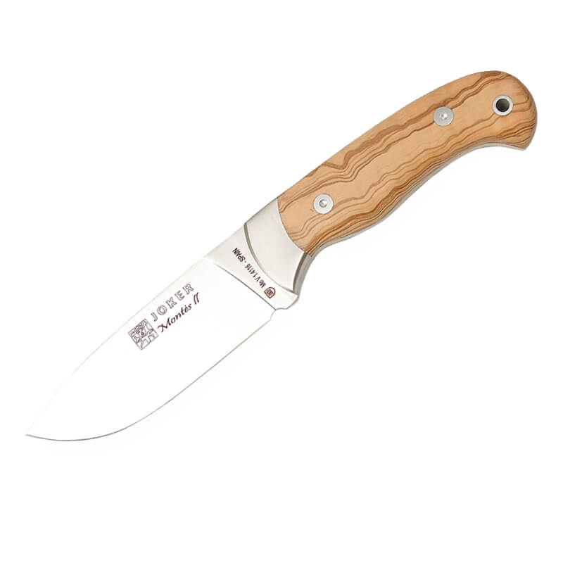 Joker Montés II Jagdmesser mit Olivenholzgriff mit Zwinge und 11 ...