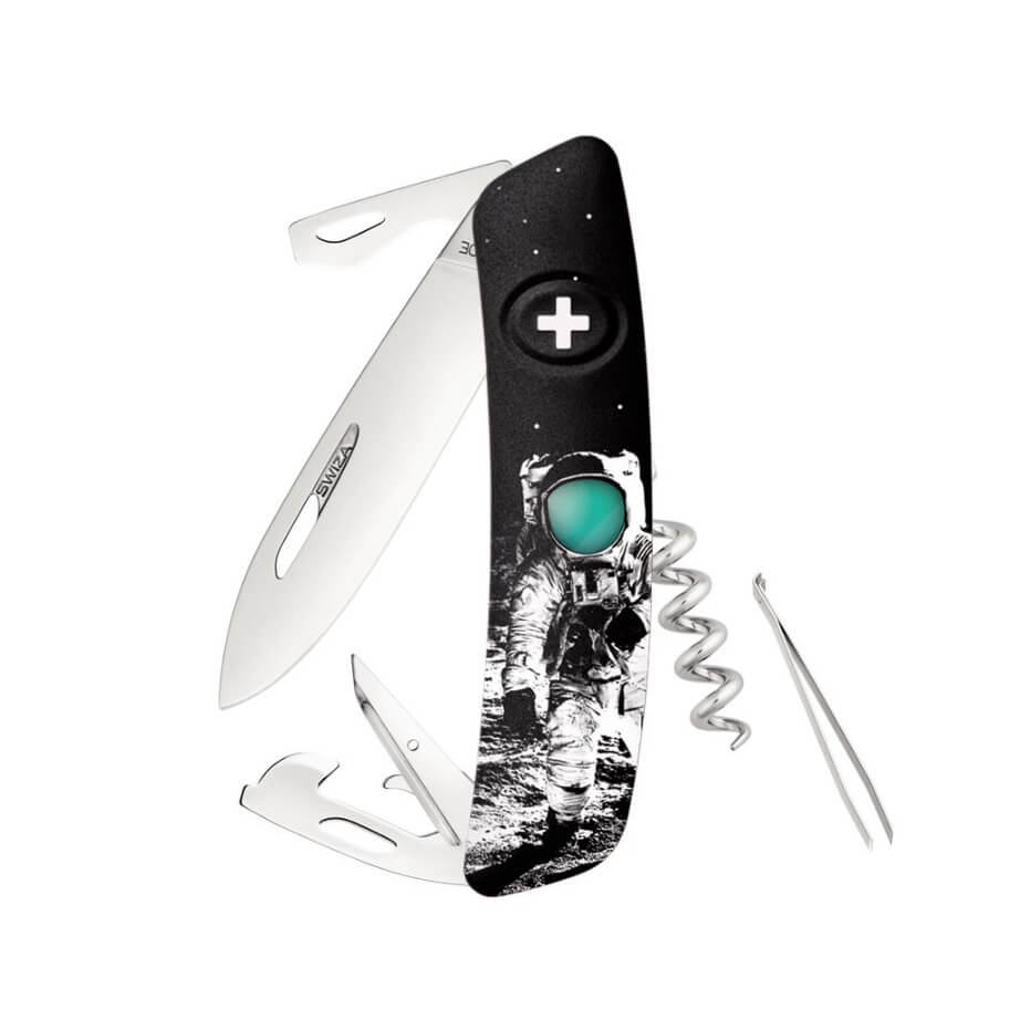Swiza D03 Moonwalk 50 schwarzes Mehrzweckmesser mit 11 Funktionen