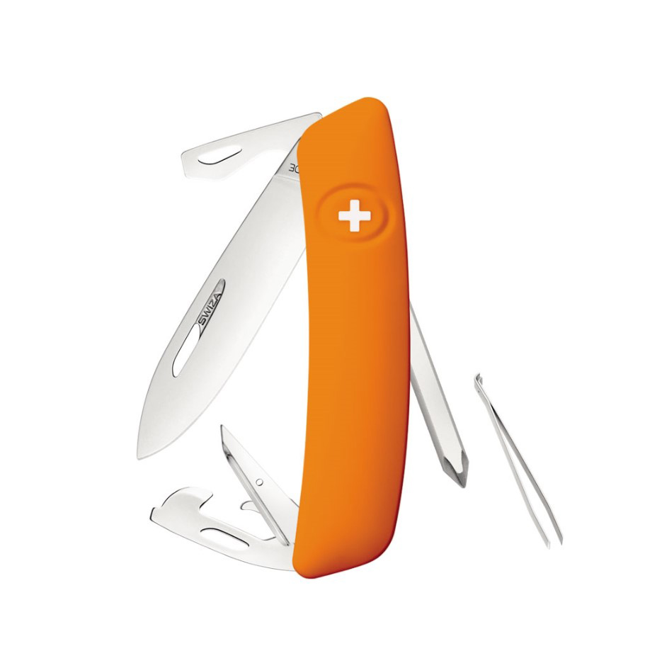 Navaja multiusos Swiza D04 Naranja con 11 funciones KNI.0040.1060