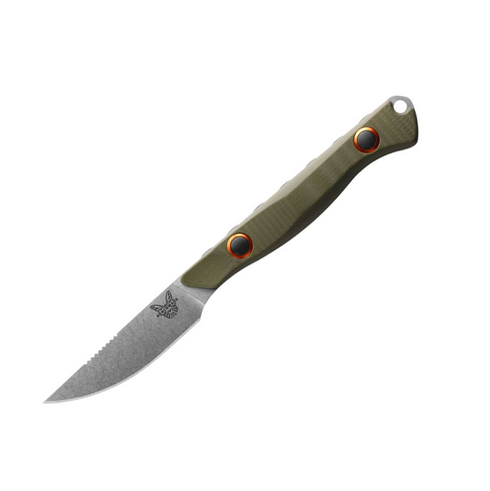 Cuchillo táctico Benchmade Flyway 15700-01 con mango de G-10 verd...