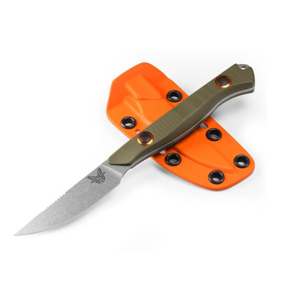 Cuchillo táctico Benchmade Flyway 15700-01 con mango de G-10 verde