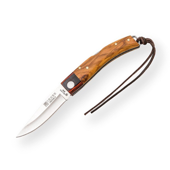 Couteau de poche Joker Iberica avec manche en bois d'olivier et e...