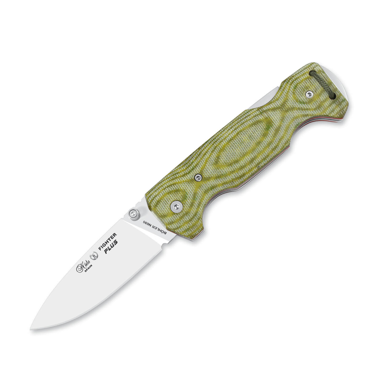 Couteau de poche Nieto Fighter Plus avec lame drop point de 9,5 c...
