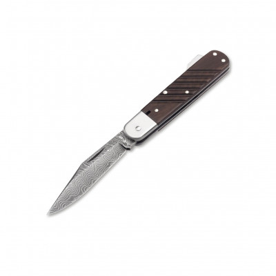 Canivete Boker 98k-Damascus com cabo de madeira de nogueira