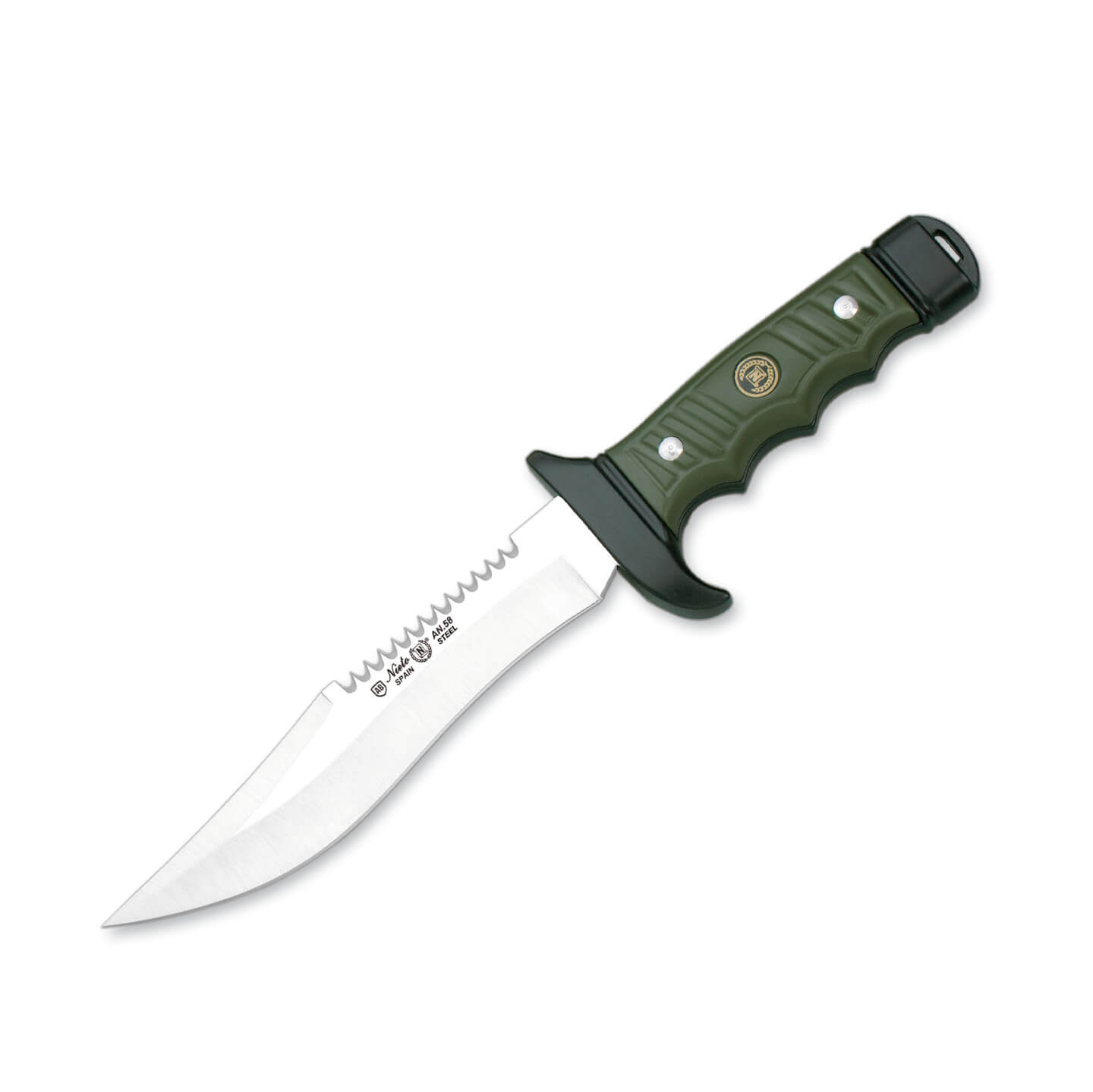 Cuchillo de caza Nieto Montaña con mango de zamak de pintura epox...