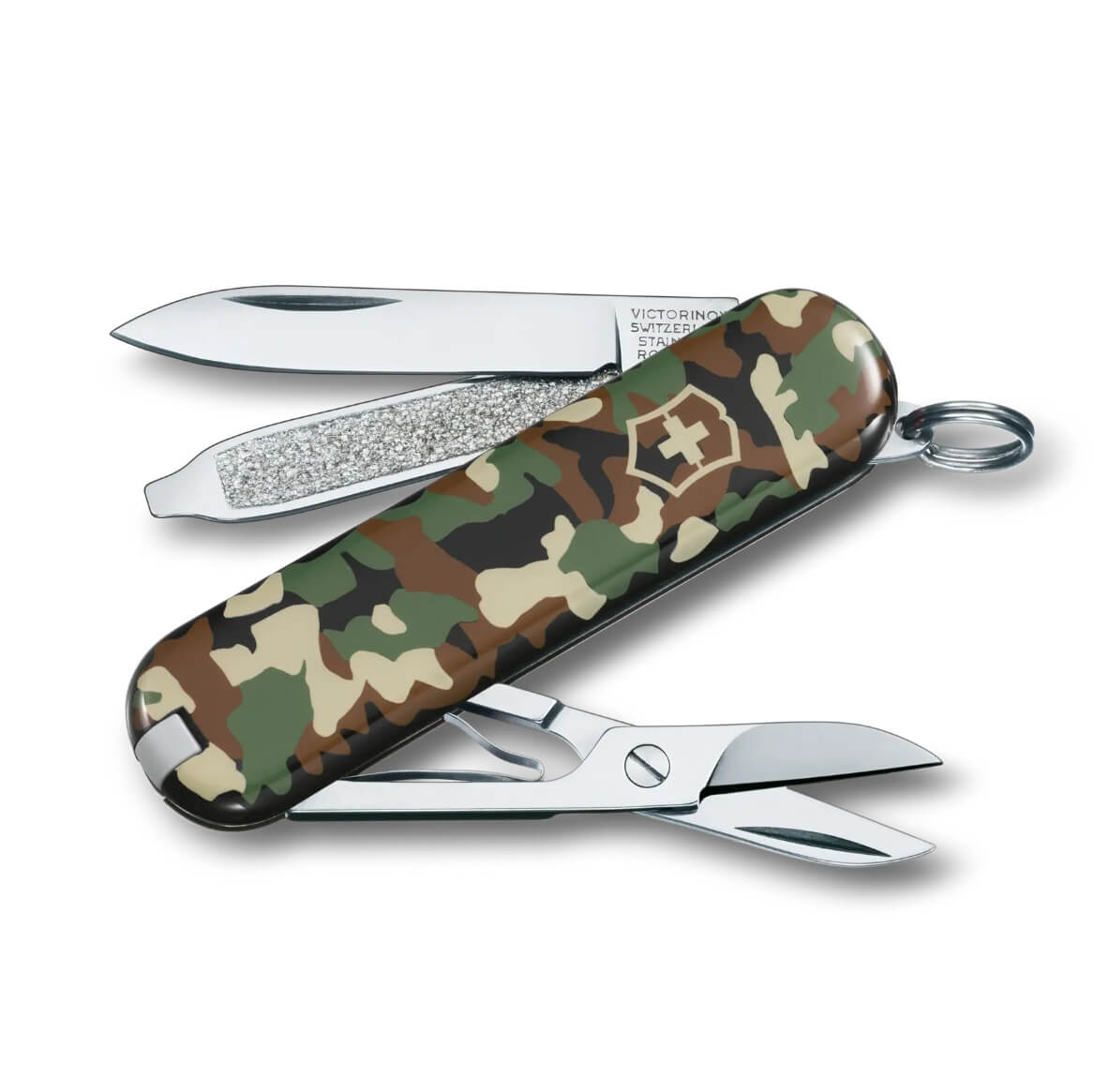 Schweizer Taschenmesser Victorinox Classic SD Camouflage mit 7 Fu...