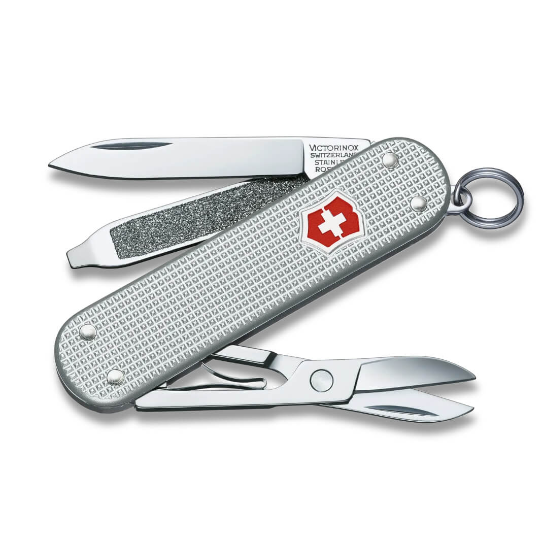 Victorinox Classic SD Alox Schweizer Taschenmesser in Silber mit ...