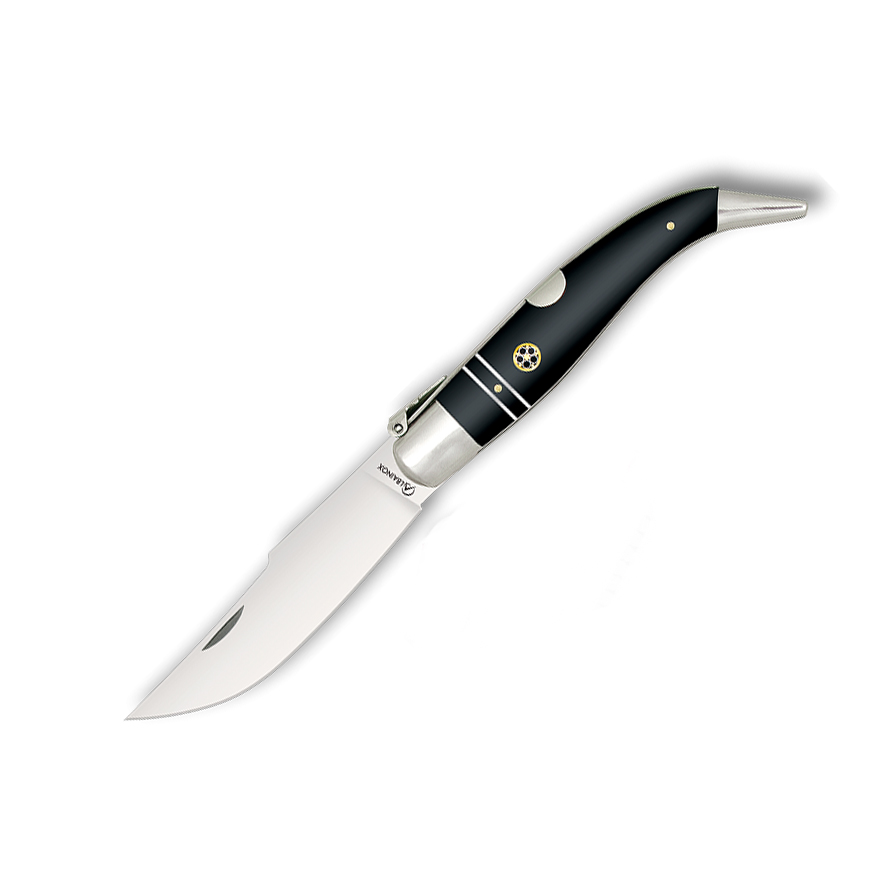 Couteau de poche classique n°1 avec lame en acier au carbone de 9...