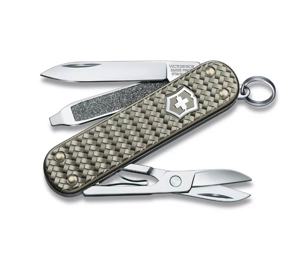 Schweizer Taschenmesser Victorinox Classic SD Precious Alox Grau