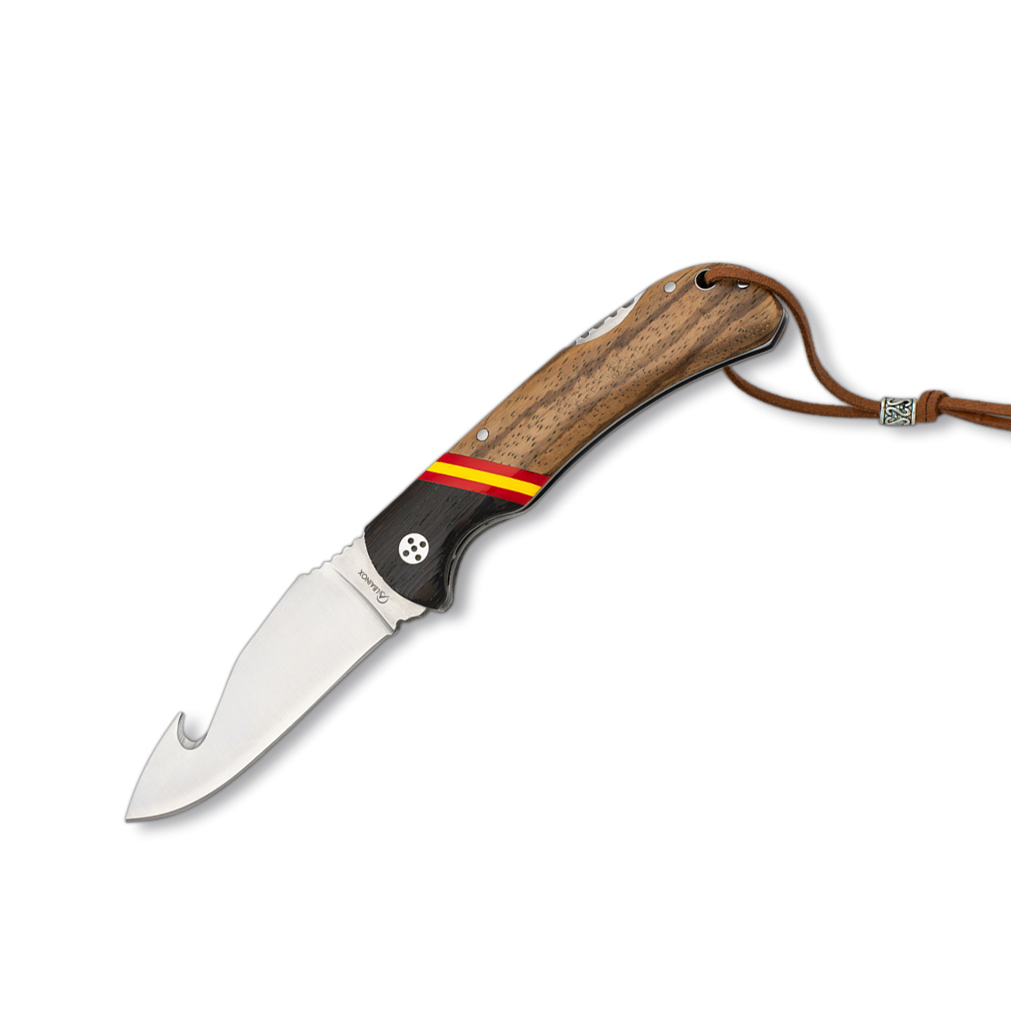 Couteau de poche Skinner avec manche en endurance et drapeau espa...