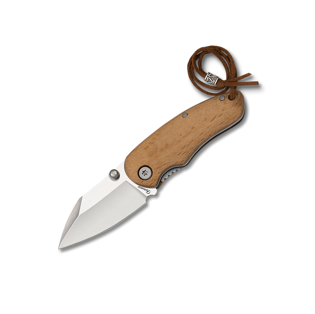 Couteau de poche avec manche en bois et petite lame de 5,5 cm ave...