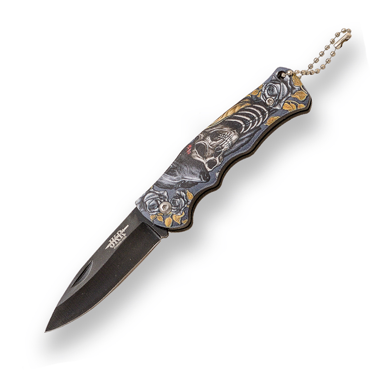 Navaja calavera con mango ABS JKR