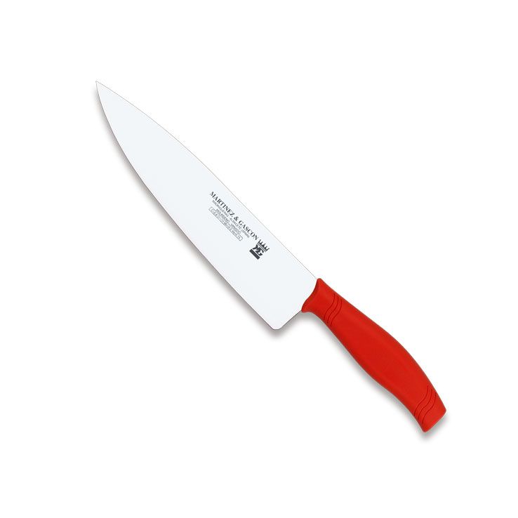 Küchenmesser mit 22,5 cm Klinge und rotem rutschfestem Polypropyl...