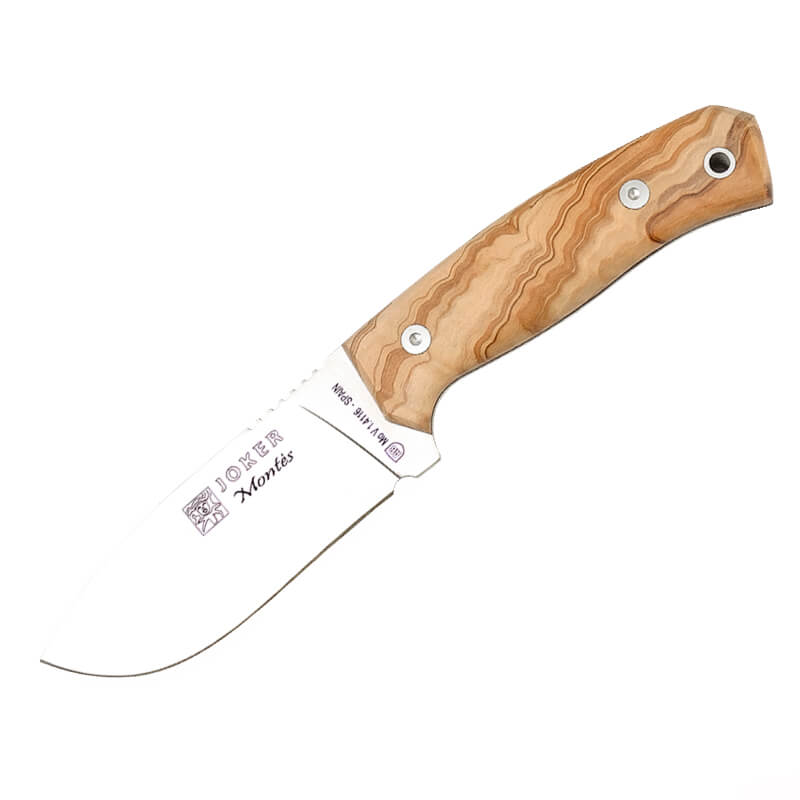 Coltello da caccia Joker Montés con manico in legno d'ulivo e lam...