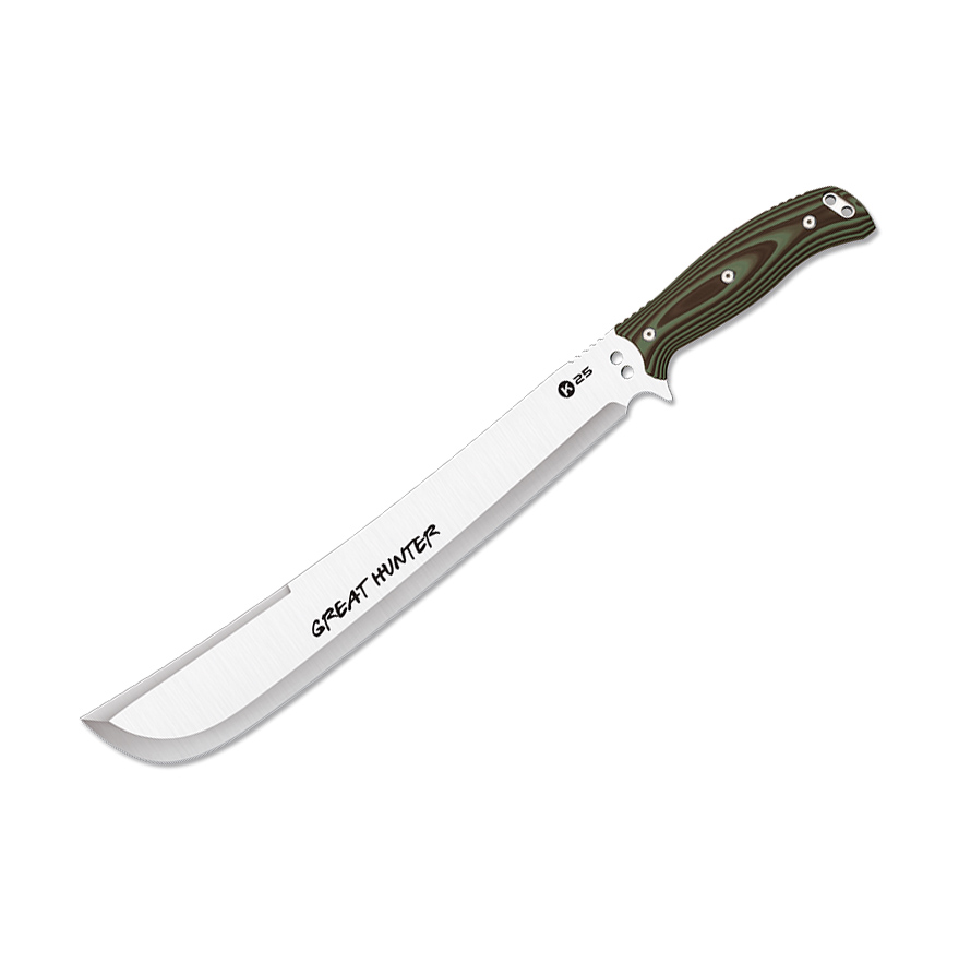 Machete táctico K25 Great hunter con hoja de 37 cm y mango de G10...