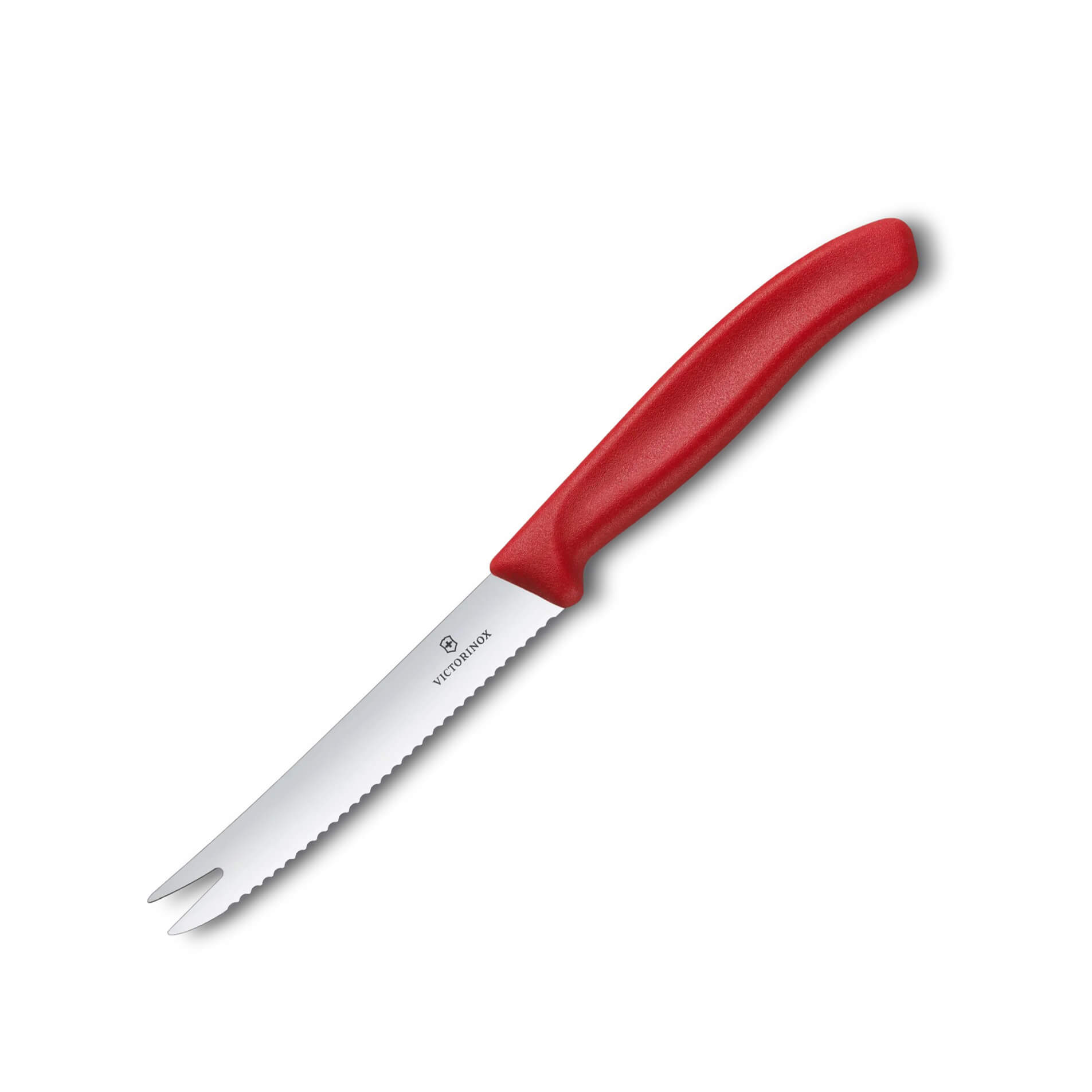 Victorinox Swiss Classic Käse- und Wurstmesser, gezahnter Rand, r...