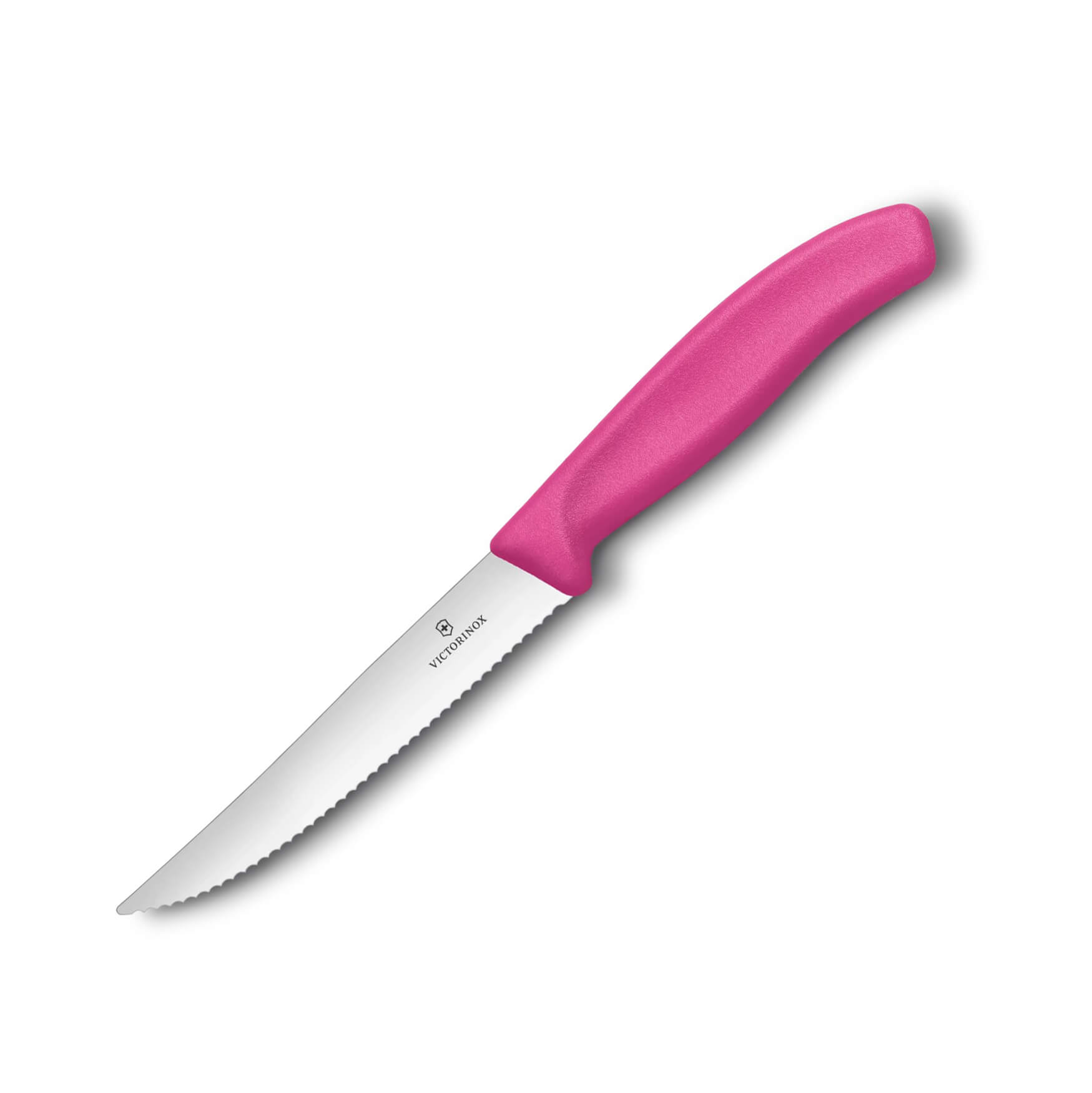 Victorinox Swiss Classic Gourmet Steakmesser, gezahnter Rand, ros...