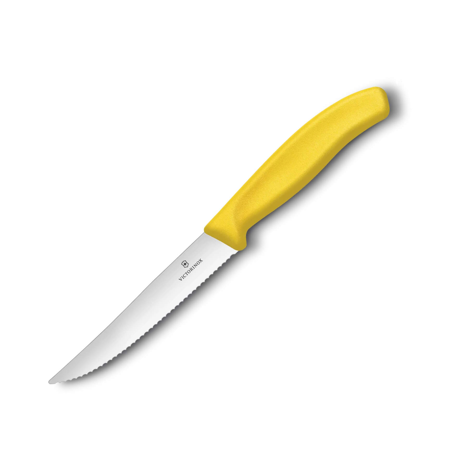 Victorinox Swiss Classic Gourmet Steakmesser, gezahnter Rand, gel...