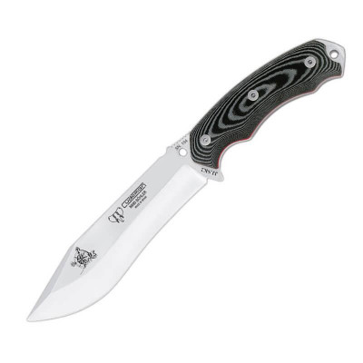 Cuchillo JJSK2 con acero Böhler N695. Mango micarta negra. Funda ...