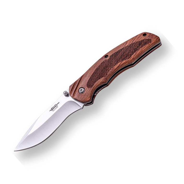 Navaja de bolsillo mango de madera rosa y hoja de 8 cm