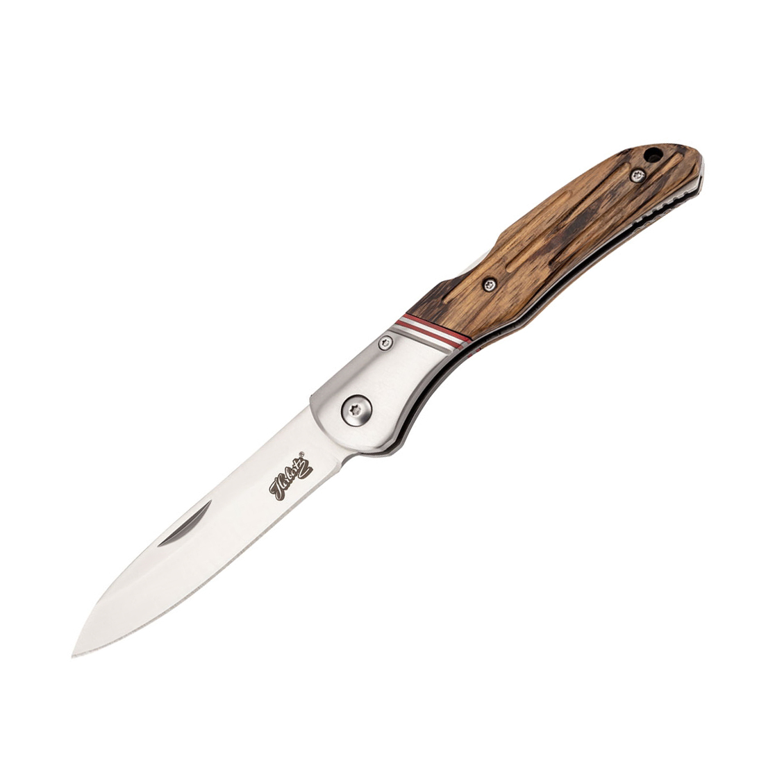 Couteau de poche Herbertz avec lame de 8,8 cm et manche en bois d...