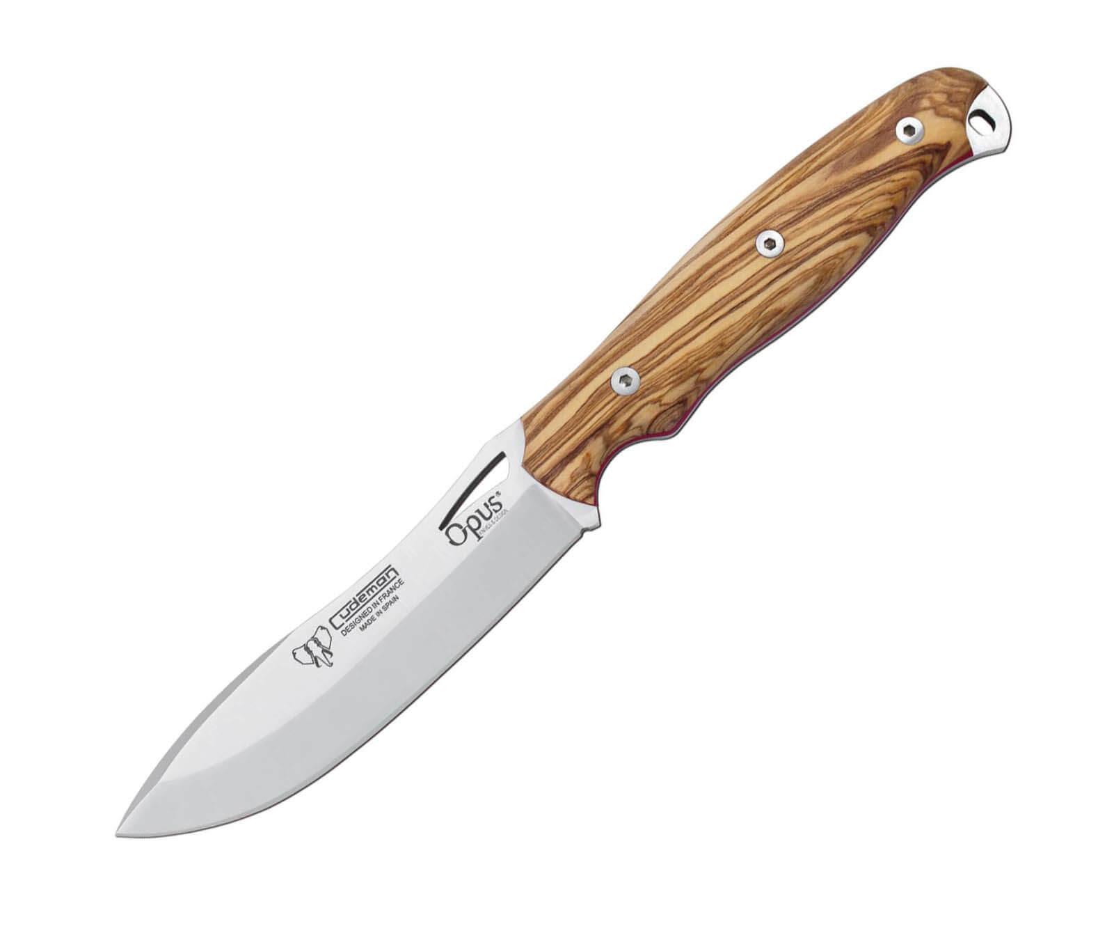 Cuchillo Nessmuk Cudeman OPUS Ness Wolf con puño de madera de oli...