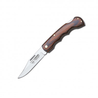 Navaja de caza Cudeman. Puño en estamina roja. Hoja 6,5 cm. Inclu...