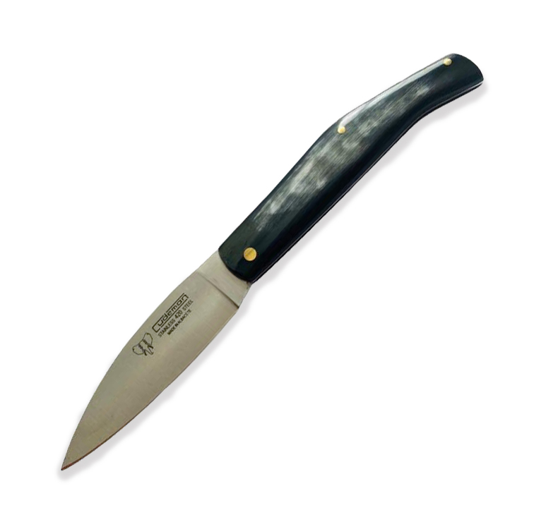 Couteau de poche Cudeman. Manche en corne de taureau polie. 8 cm