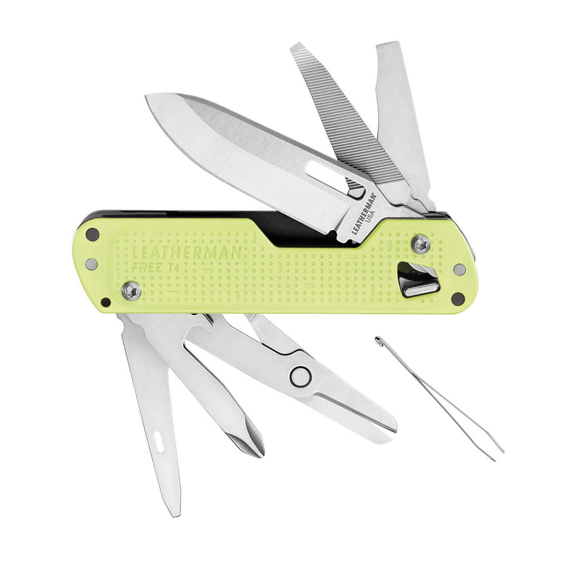 Leatherman Free T4 Mehrzweck-Messer mit 12 Funktionen