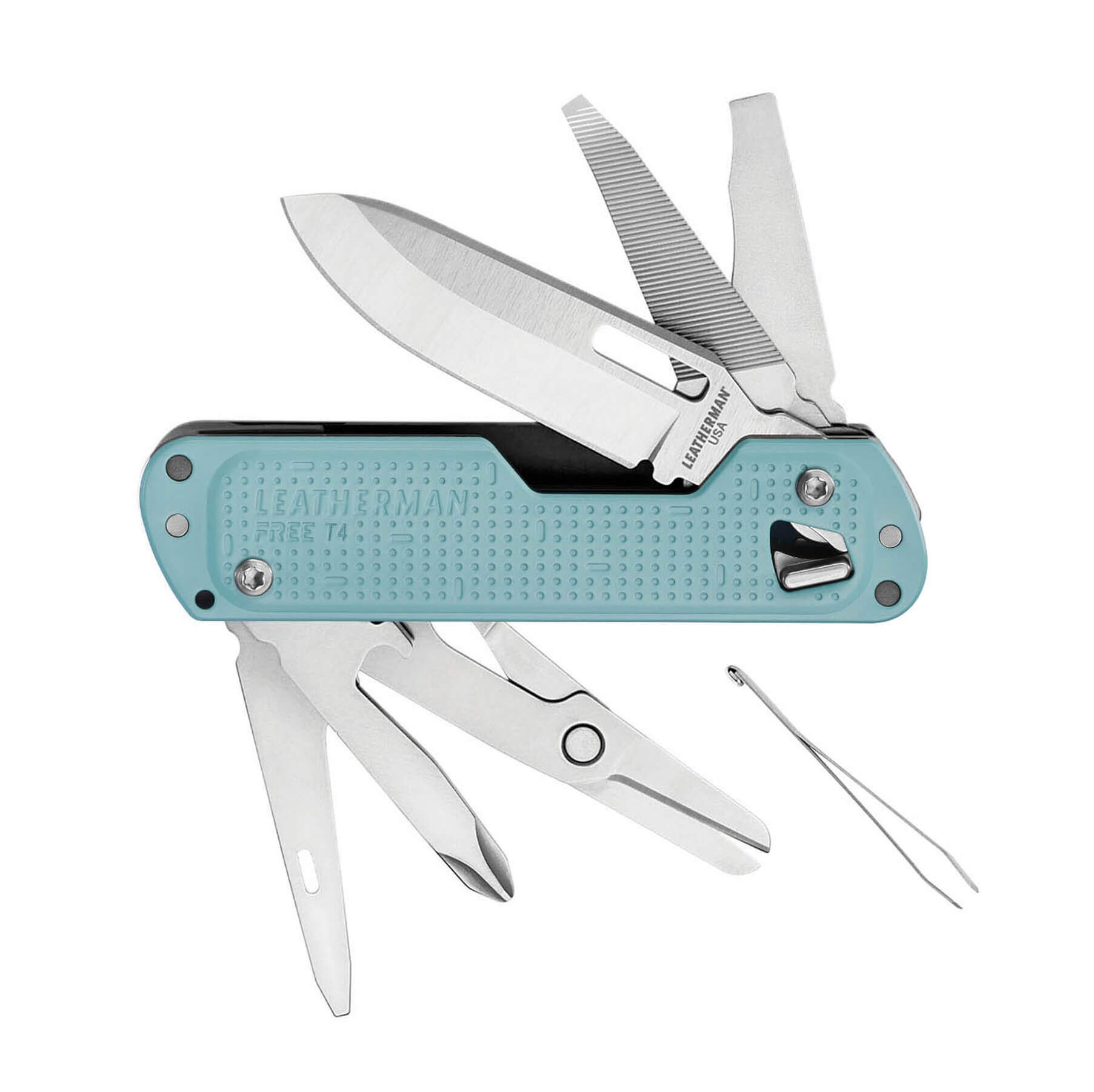 Leatherman Free T4 Mehrzweck-Messer mit 12 Funktionen