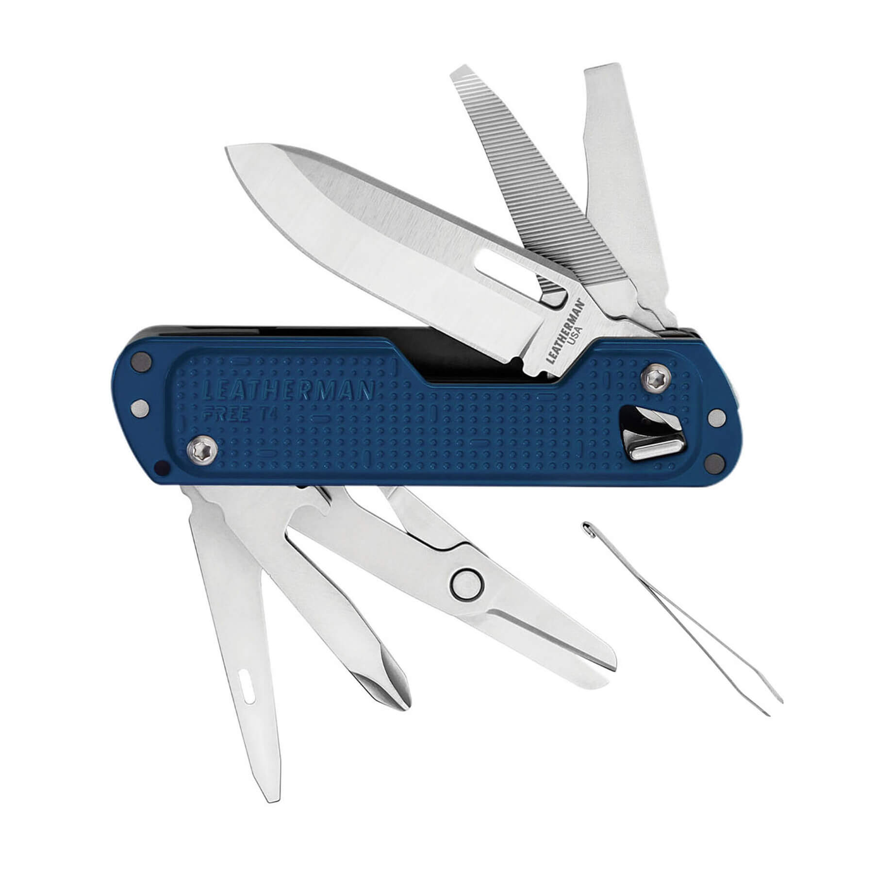 Leatherman Free T4 Mehrzweck-Messer mit 12 Funktionen