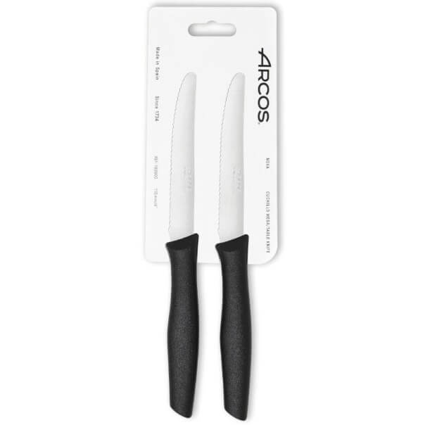 Set di due coltelli da tavola seghettati Arcos Nova