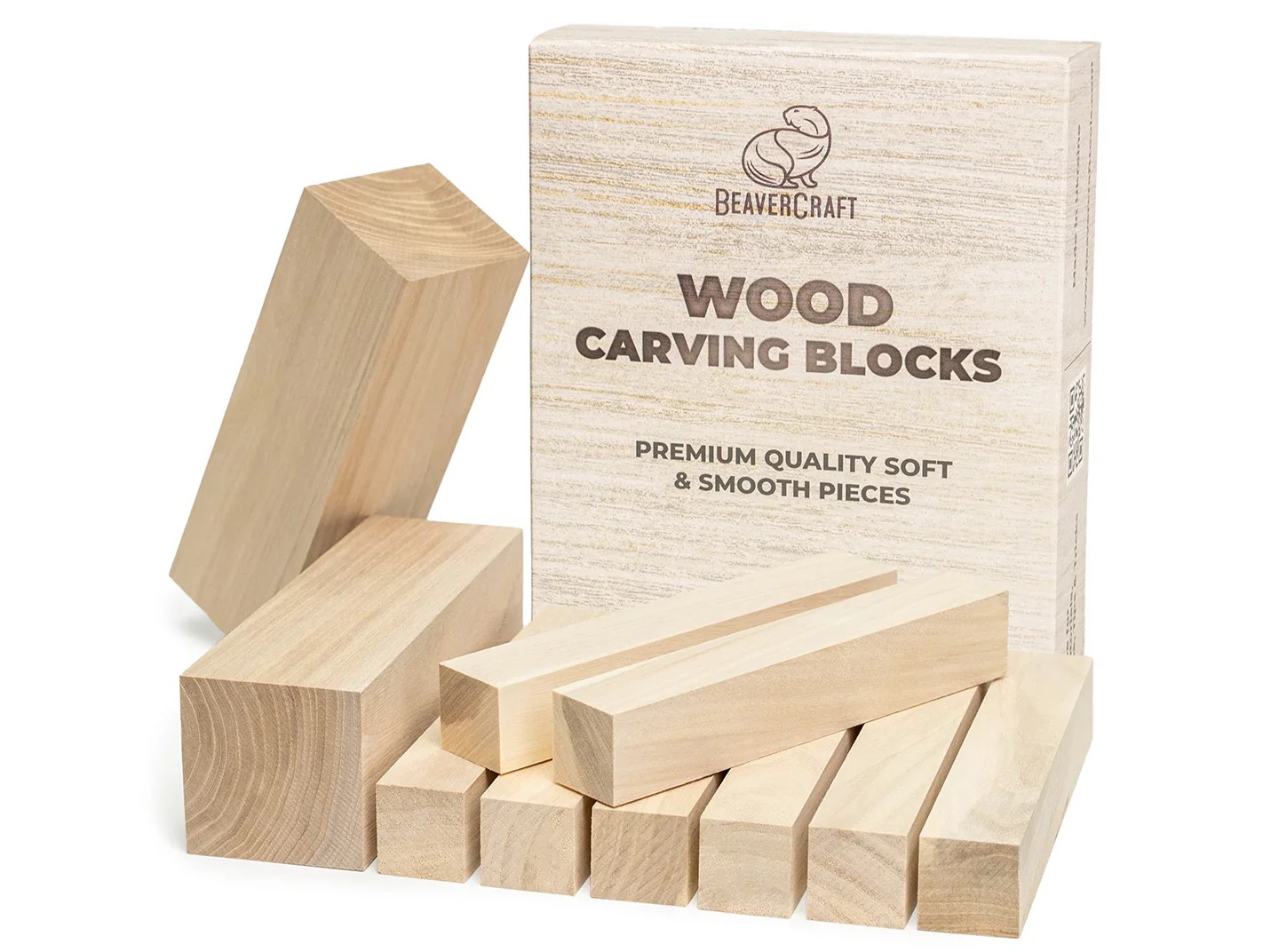 Jeu de 10 blocs en bois d'orme