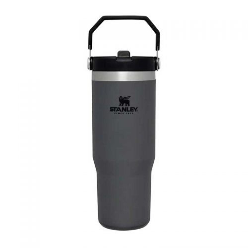 Botella térmica Classic Iceflow Flip Straw 890ml Negro Carbón