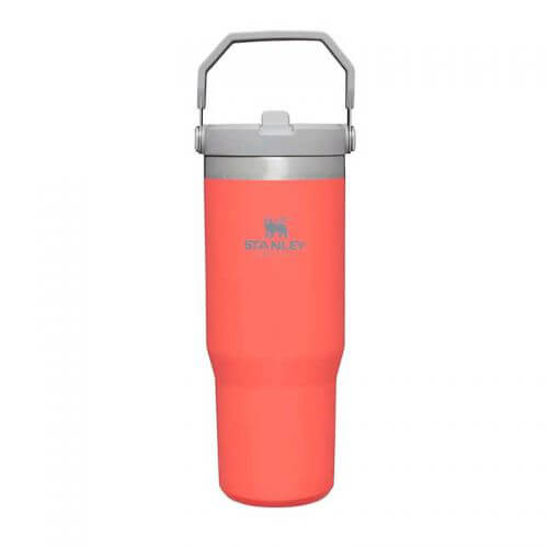 Botella térmica Classic Iceflow Flip Straw 890ml Rojo Guayaba