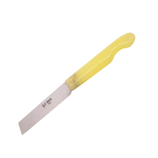 Canivete de marinheiro com cabo amarelo e lâmina de 85 mm com pon...
