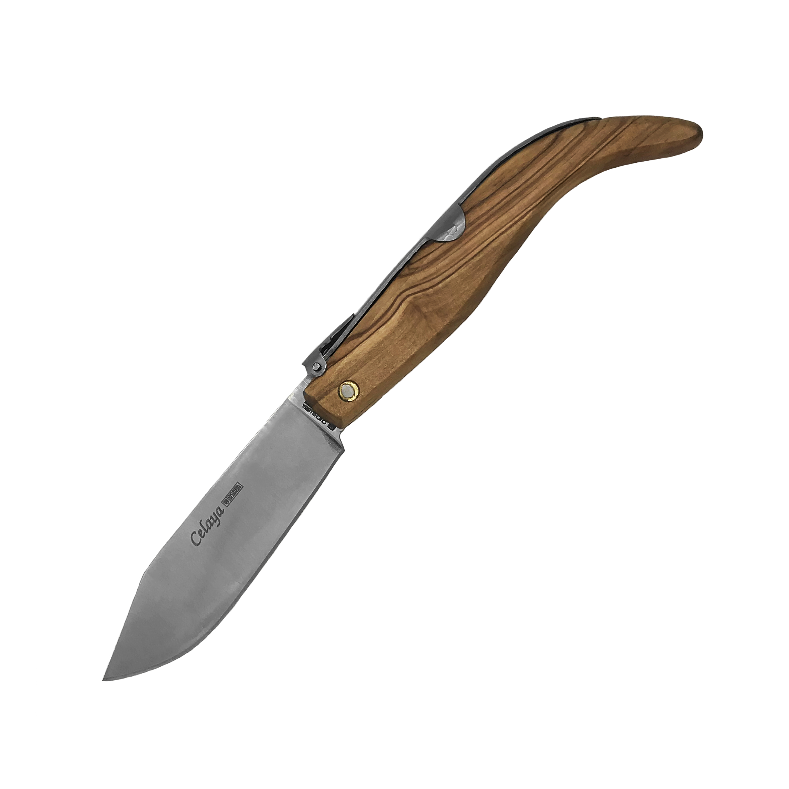 Couteaux artisanaux Pastora avec manche en bois d'olivi...