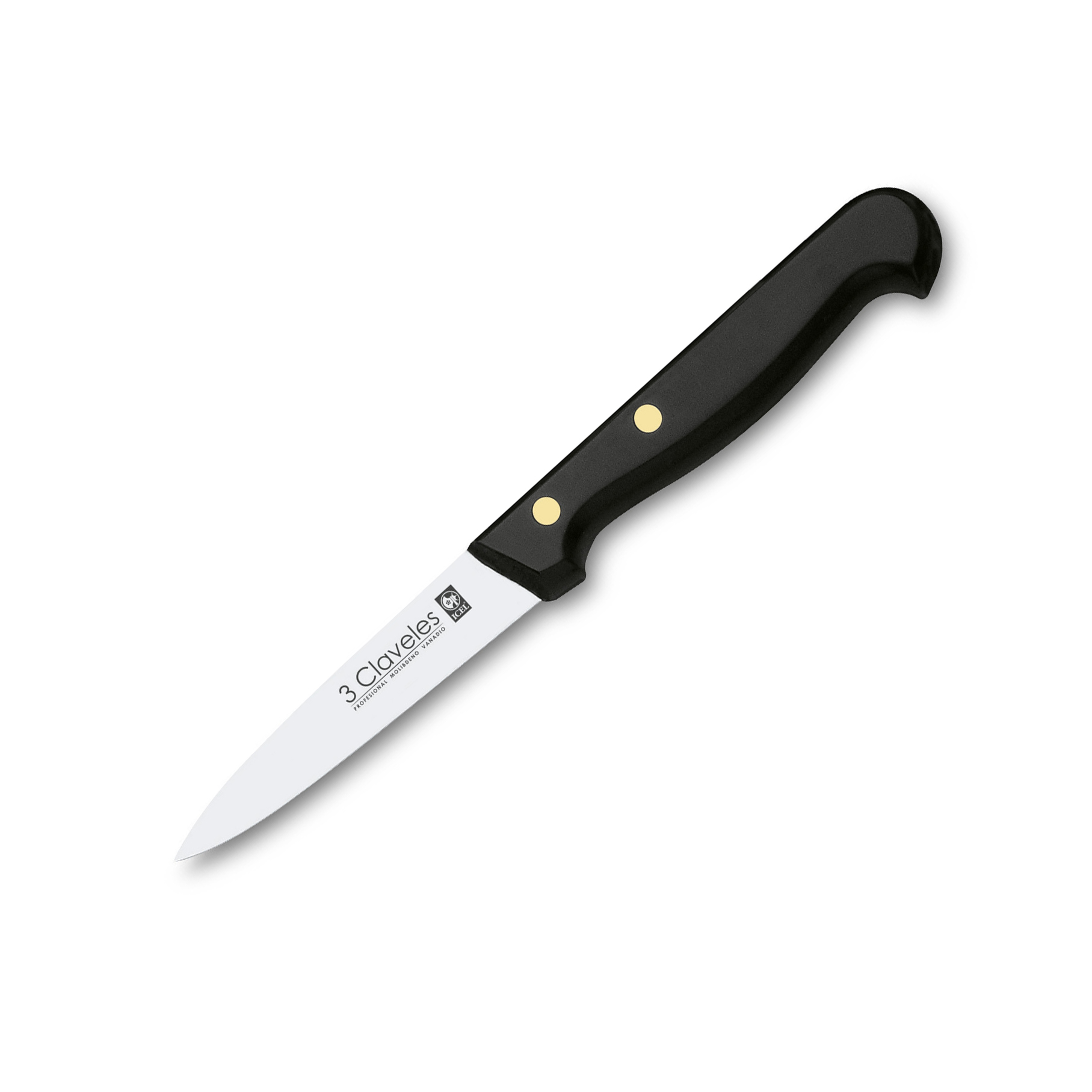 cuchillo de verduras puntiagudo con hoja 9 cm mango de pom 3 Clav...