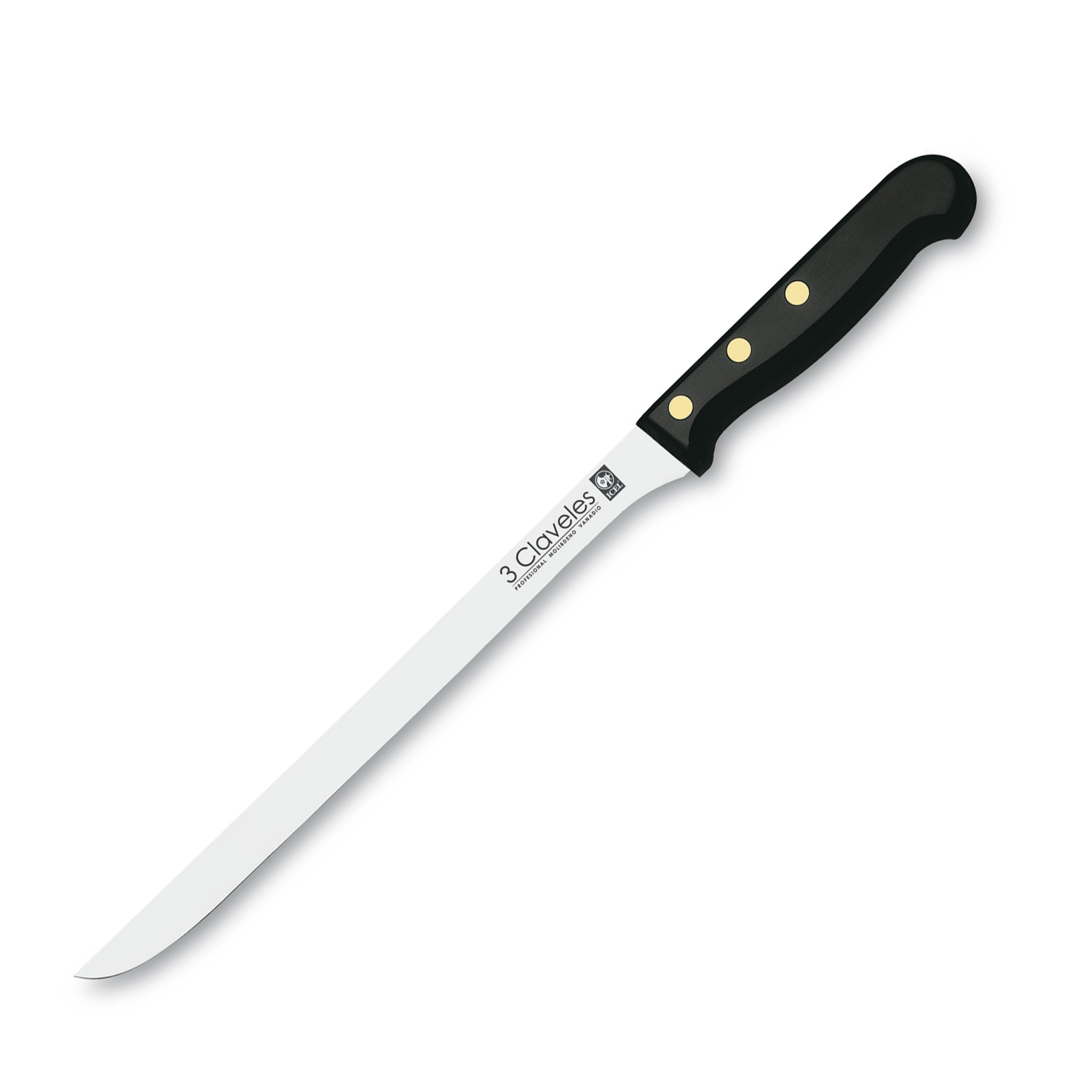 Cuchillo jamonero con mango pom y hoja de 30 cm 3 Claveles presen...