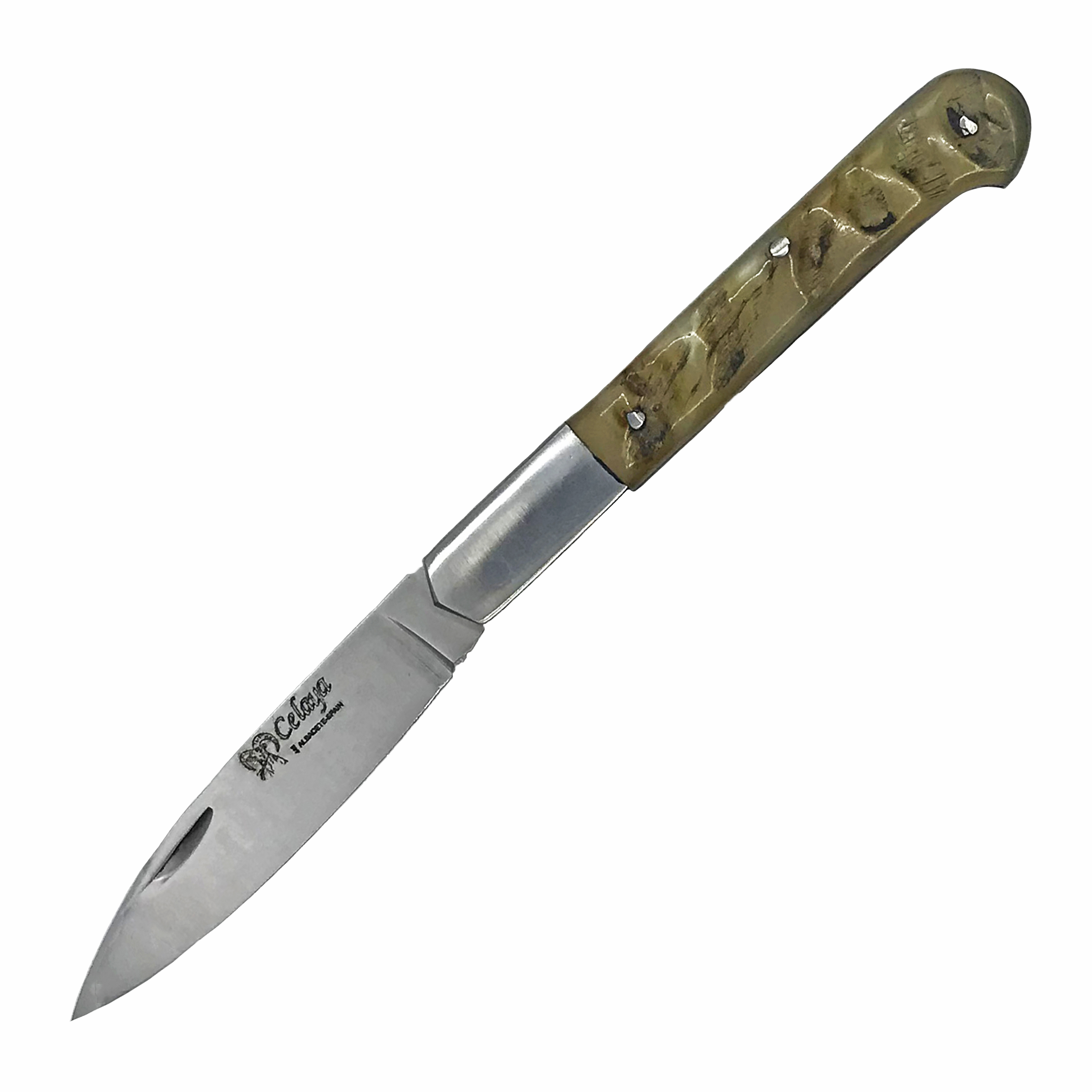 Couteau de poche Cabritera Celaya avec manche en corne de bélier ...