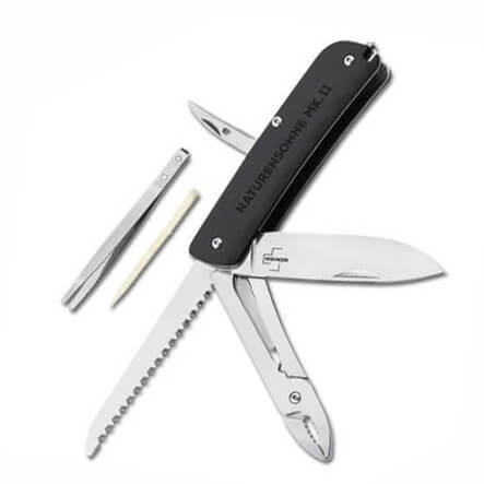 Multipurpose pocket knife with seven tools