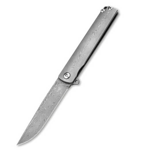 Couteau de poche tactique en acier Damas