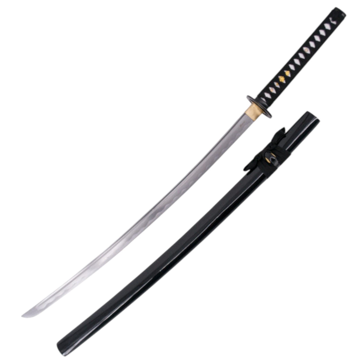 Katana funzionale con manico in corda nero