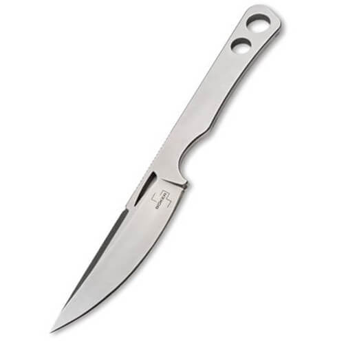 Couteau sportif entierement en acier avec rainures creuses dans l...